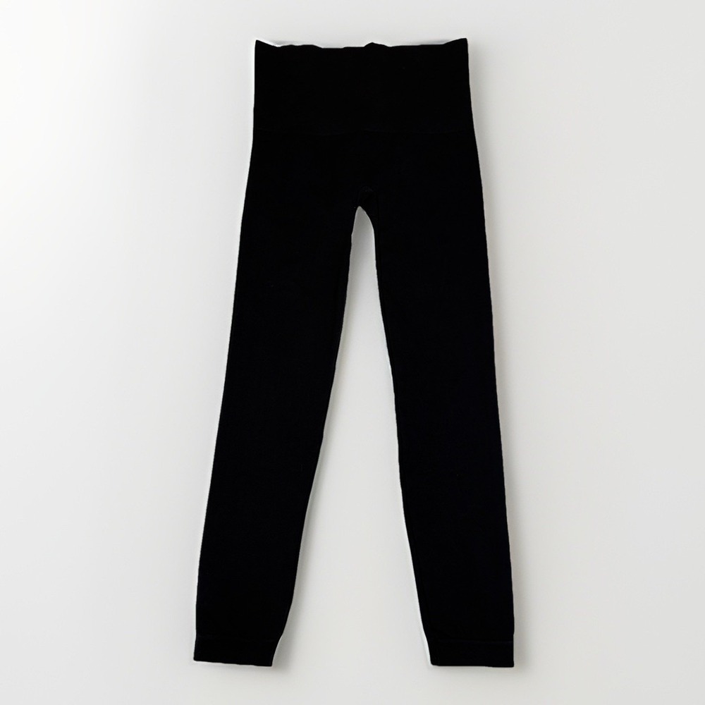 Spanx Leggings Women's Medium Black Look At Me Now Shapewear Ankle 7/8 Seamless - Picture 1 of 7